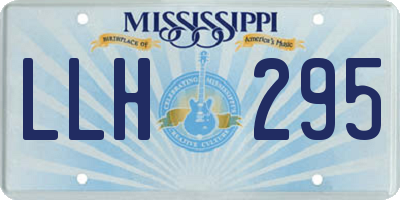 MS license plate LLH295
