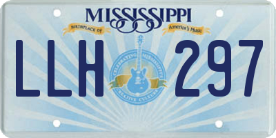 MS license plate LLH297