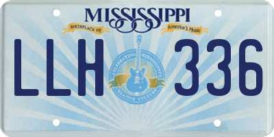 MS license plate LLH336