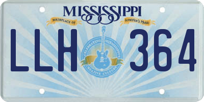 MS license plate LLH364