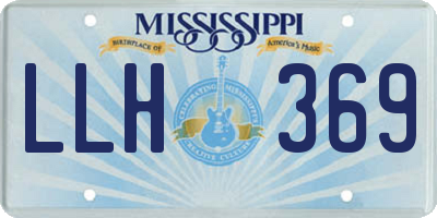 MS license plate LLH369