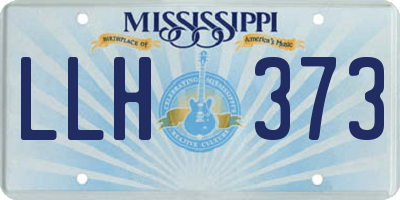 MS license plate LLH373