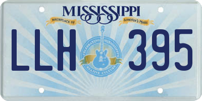 MS license plate LLH395