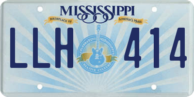 MS license plate LLH414