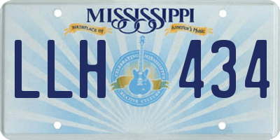 MS license plate LLH434