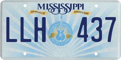 MS license plate LLH437