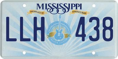 MS license plate LLH438