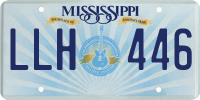 MS license plate LLH446