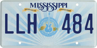 MS license plate LLH484
