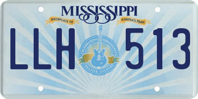 MS license plate LLH513
