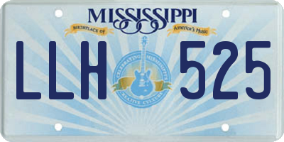 MS license plate LLH525
