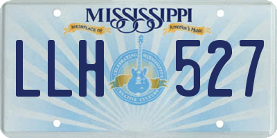 MS license plate LLH527