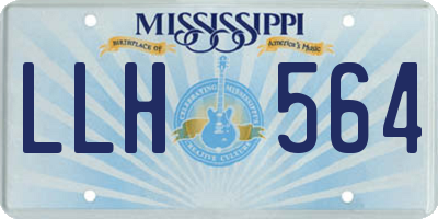 MS license plate LLH564