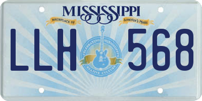 MS license plate LLH568
