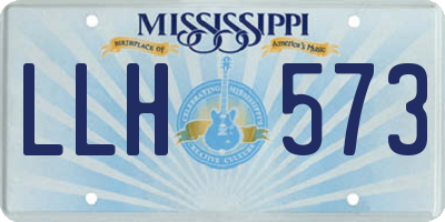MS license plate LLH573