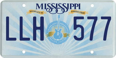 MS license plate LLH577