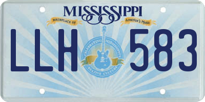 MS license plate LLH583