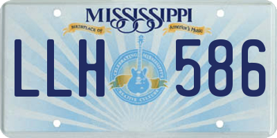 MS license plate LLH586