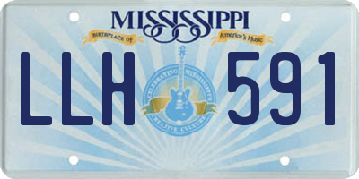 MS license plate LLH591