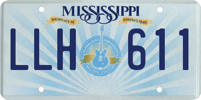 MS license plate LLH611