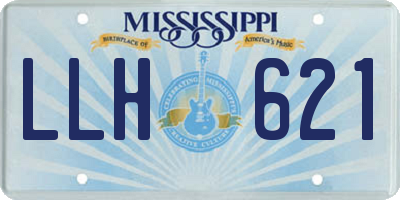 MS license plate LLH621
