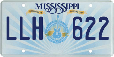 MS license plate LLH622