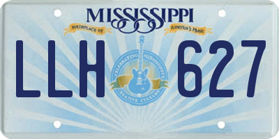 MS license plate LLH627