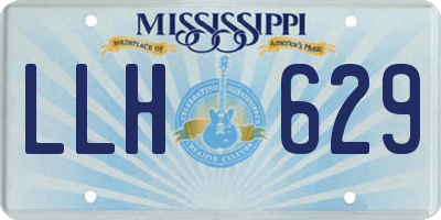 MS license plate LLH629