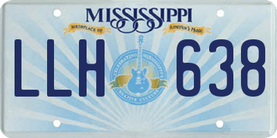 MS license plate LLH638