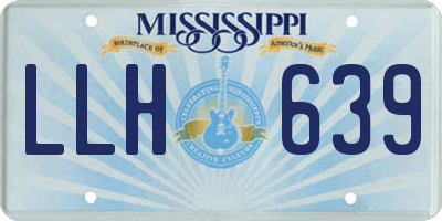MS license plate LLH639