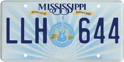 MS license plate LLH644