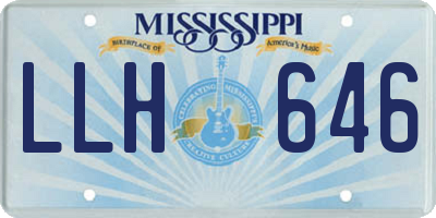 MS license plate LLH646