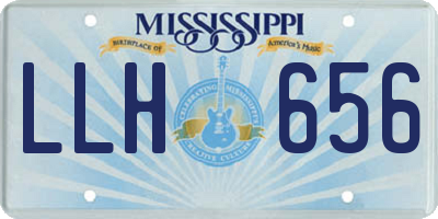 MS license plate LLH656