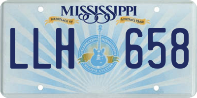 MS license plate LLH658