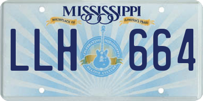 MS license plate LLH664