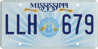 MS license plate LLH679