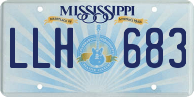 MS license plate LLH683
