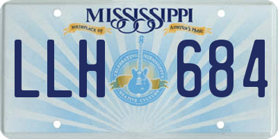 MS license plate LLH684