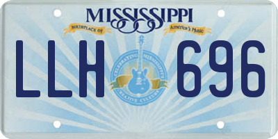MS license plate LLH696