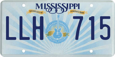 MS license plate LLH715