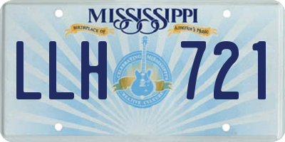 MS license plate LLH721