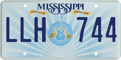 MS license plate LLH744