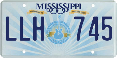MS license plate LLH745