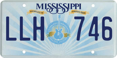 MS license plate LLH746