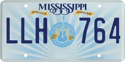 MS license plate LLH764