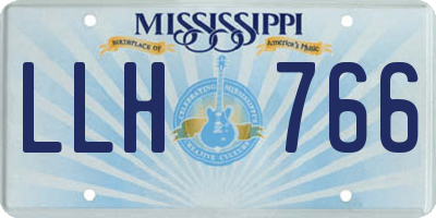 MS license plate LLH766