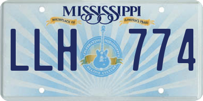 MS license plate LLH774