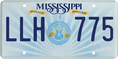 MS license plate LLH775