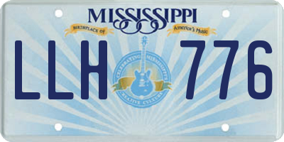 MS license plate LLH776