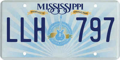 MS license plate LLH797